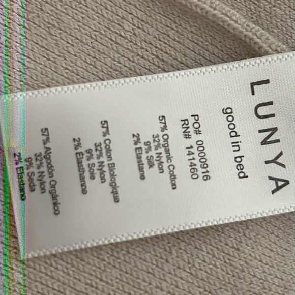 Lunya Cozy Cotton Silk Pullover Quarter Zip Sweater Chilled Blue S M L XL $198 - Picture 5 of 6